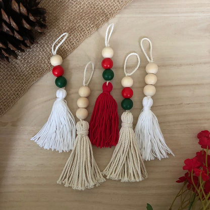 Cotton Tassel Christmas Ornaments