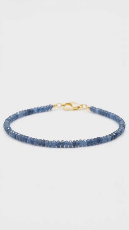 Adjustable Faceted Tanzanite Bracelet