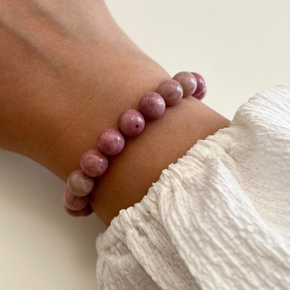 Rhodonite Stretch Bracelet